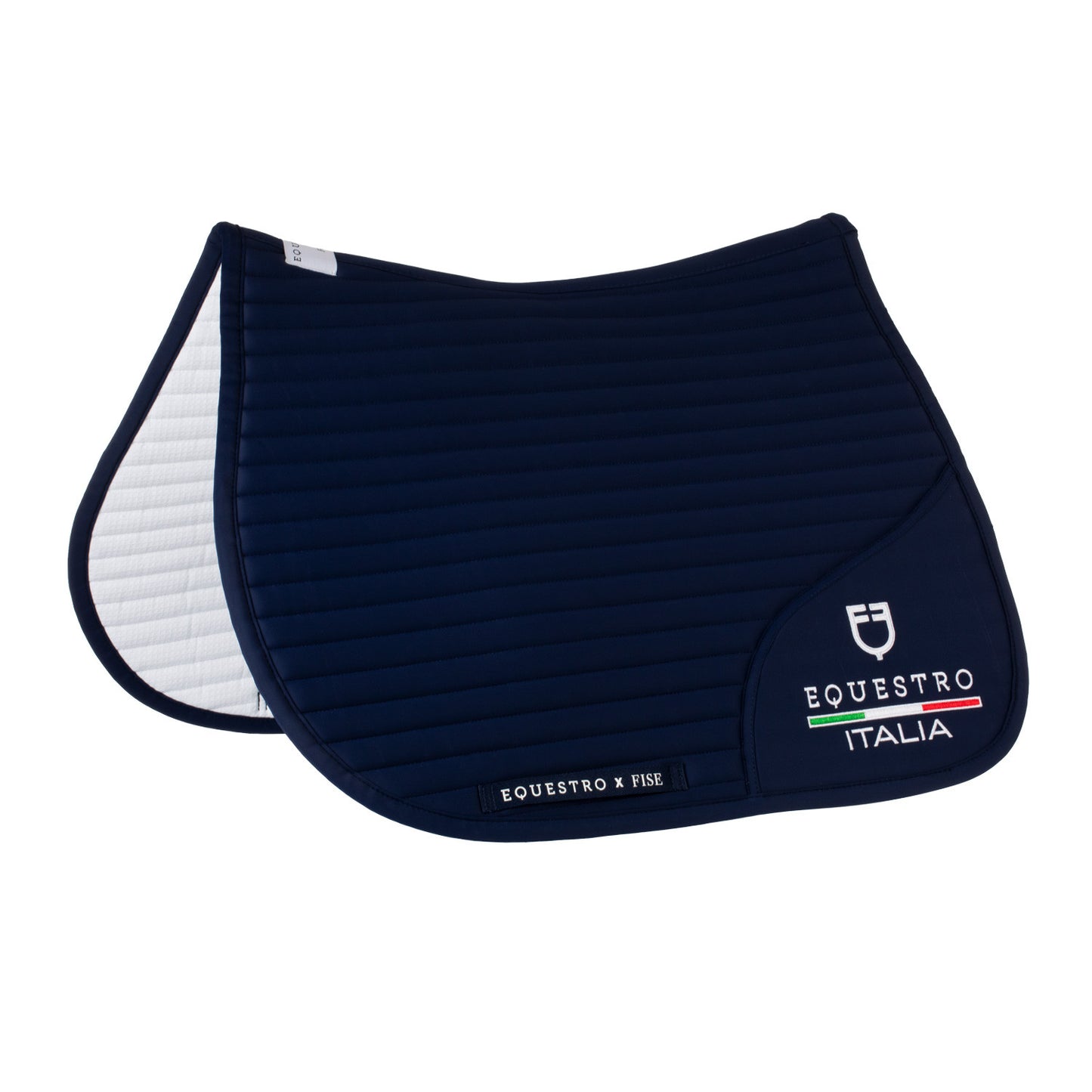 Sudadera de salto con logo bordado Equestro X FISE - Navy Blazer