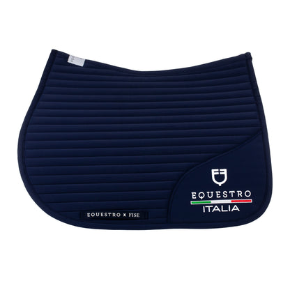 Sudadera de salto con logo bordado Equestro X FISE - Navy Blazer