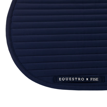 Sudadera de salto con logo bordado Equestro X FISE - Navy Blazer