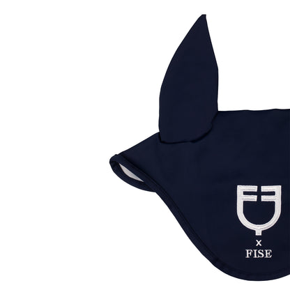 Gorro en tejido técnico Equestro X FISE - Navy Blazer