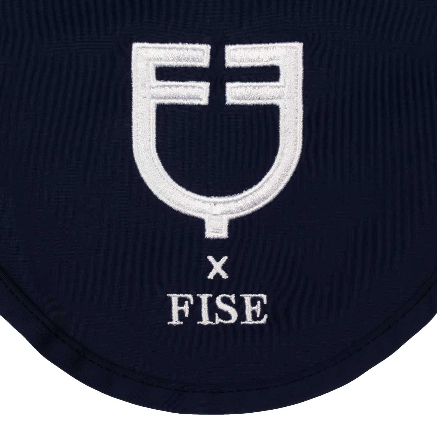 Gorro en tejido técnico Equestro X FISE - Navy Blazer