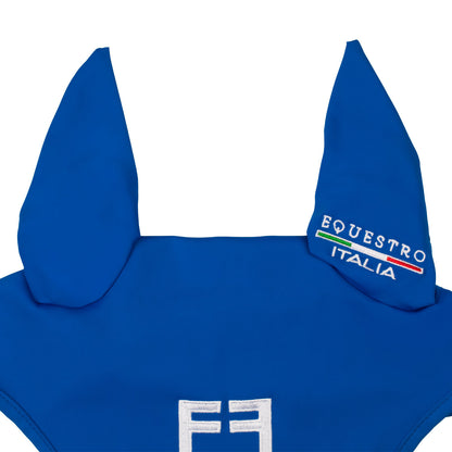 Gorro en tejido técnico Equestro X FISE - Azzurro Savoia