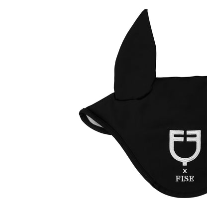 Gorro en tejido técnico Equestro X FISE - Negro
