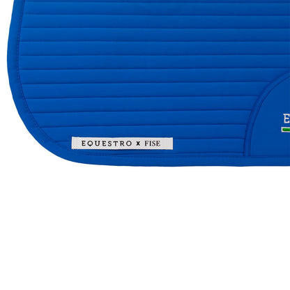 Sudadera de doma con logo bordado Equestro X FISE - Azzurro Savoia