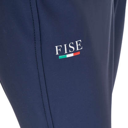 Pantalones unisex para niños grip en la rodilla Equestro X FISE - Navy Blazer