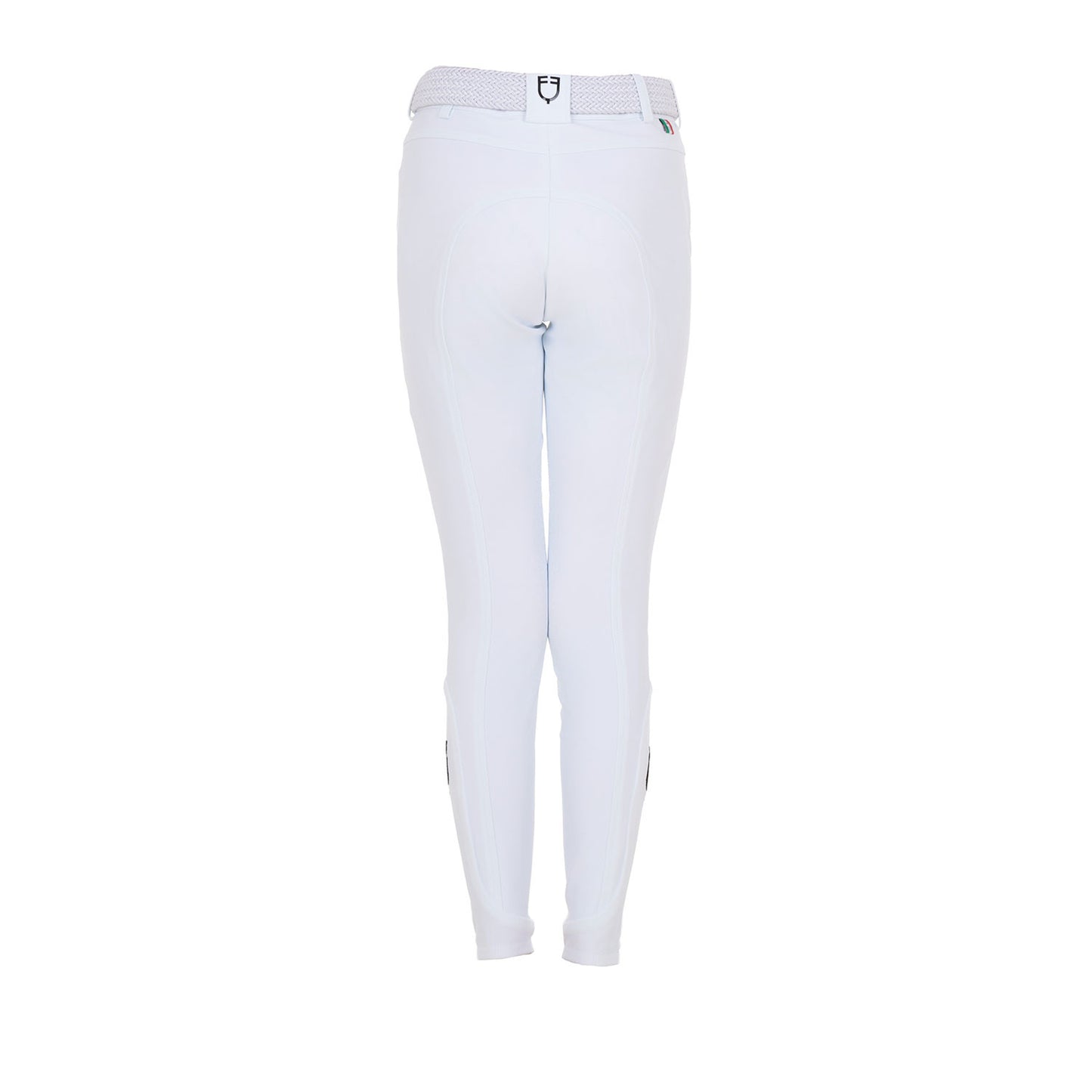 Pantalones unisex para niños grip en la rodilla Equestro X FISE - Blanco
