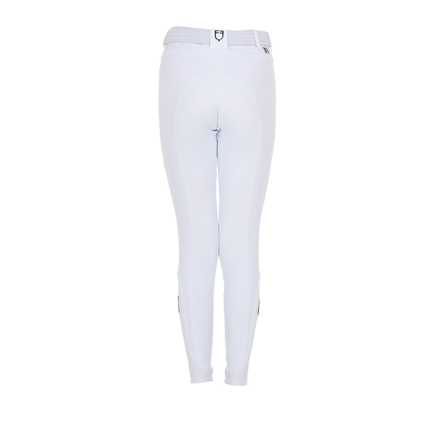 Pantalones unisex para niños grip en la rodilla Equestro X FISE - Blanco
