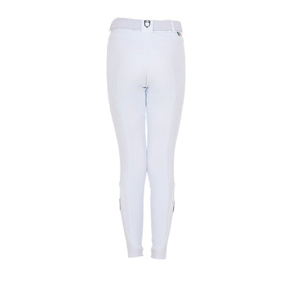 Pantalones unisex para niños grip en la rodilla Equestro X FISE - Blanco