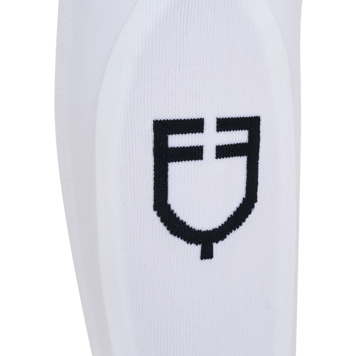 Pantalones unisex para niños grip en la rodilla Equestro X FISE - Blanco