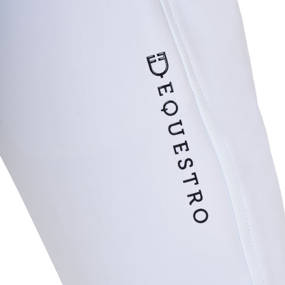 Pantalones unisex para niños grip en la rodilla Equestro X FISE - Blanco