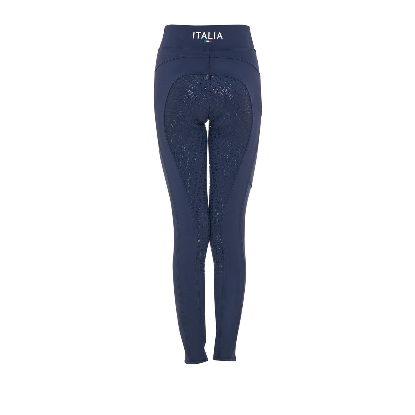 Leggings de niña slim fit full grip Equestro X FISE - Navy Blazer