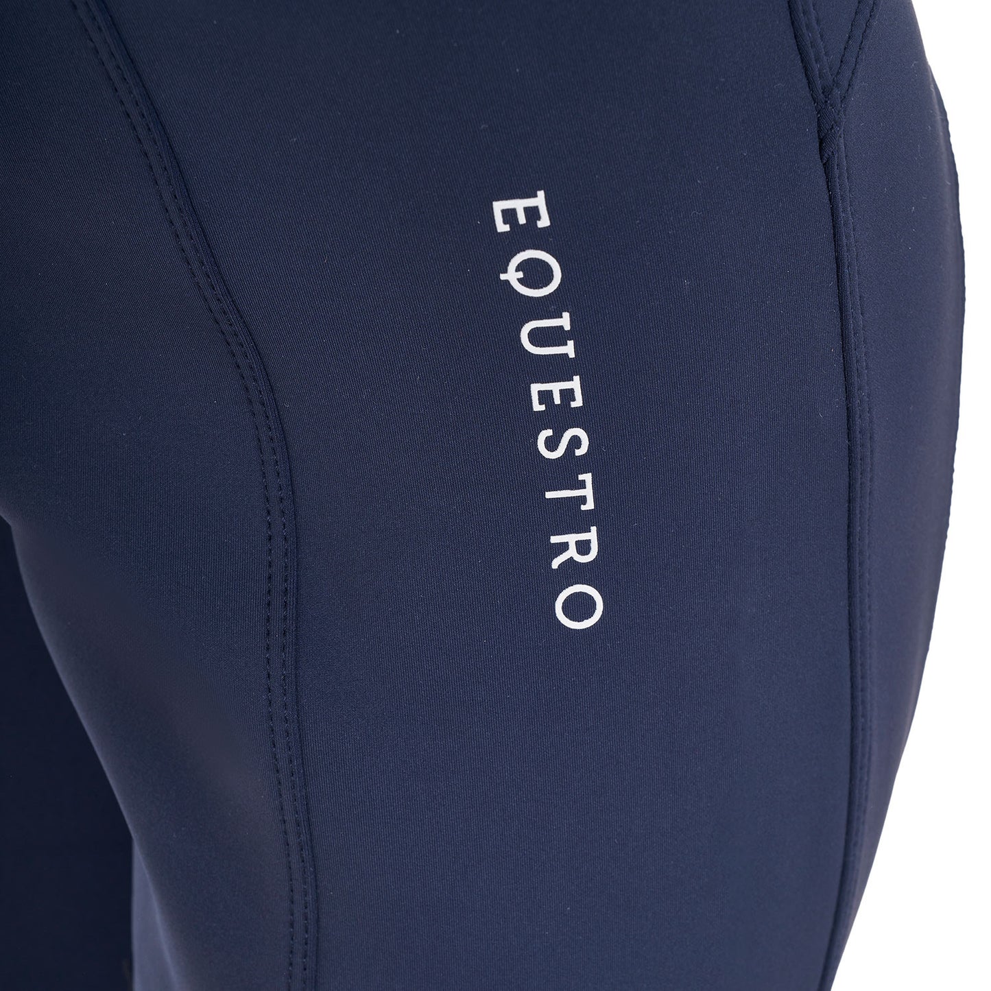 Leggings de niña slim fit full grip Equestro X FISE - Navy Blazer