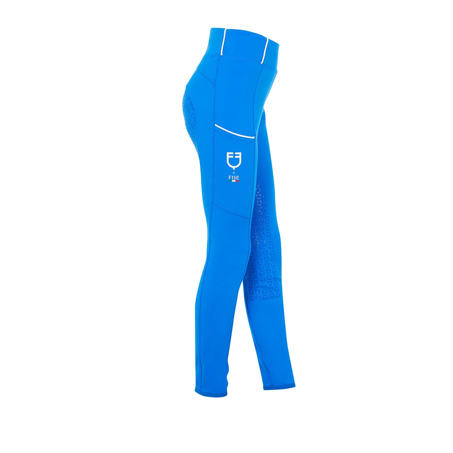 Leggings de niña slim fit full grip Equestro X FISE