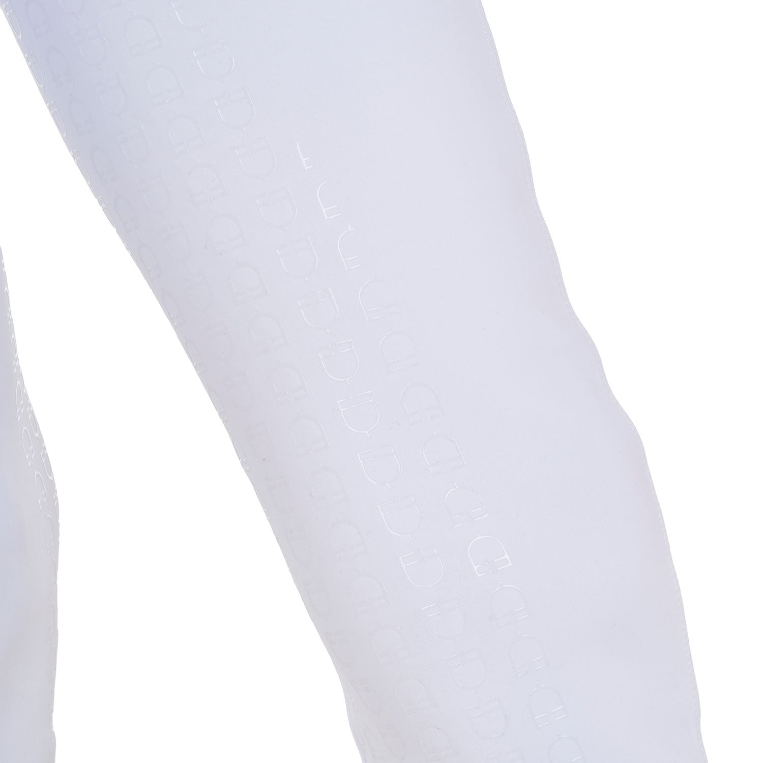 Leggings de niña slim fit full grip Equestro X FISE - Blanco