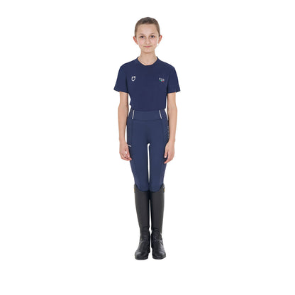 Camiseta unisex infantil slim fit Equestro X FISE - Navy Blazer