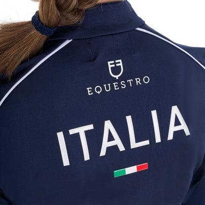 Capa base unisex para niños de entrenamiento Equestro X FISE - Navy Blazer