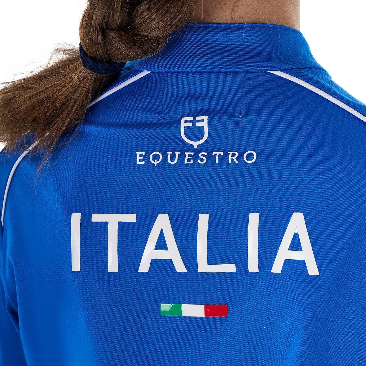 Capa base unisex para niños de entrenamiento Equestro X FISE - Azzurro Savoia
