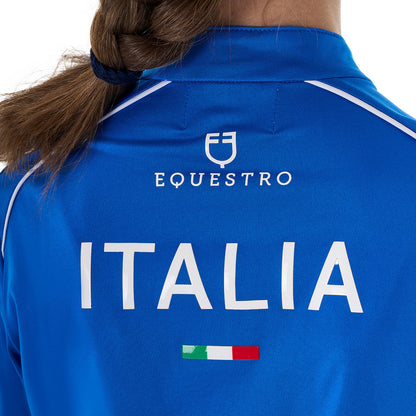 Capa base unisex para niños de entrenamiento Equestro X FISE - Azzurro Savoia