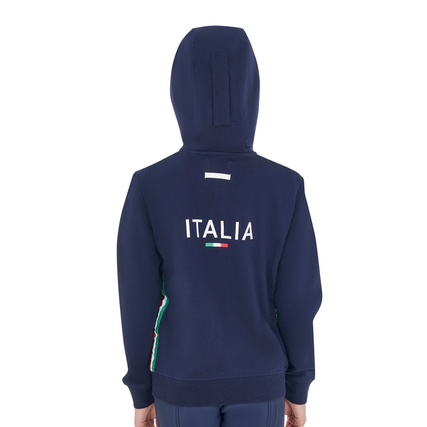 Sudadera unisex para niños con capucha Equestro X FISE - Navy Blazer
