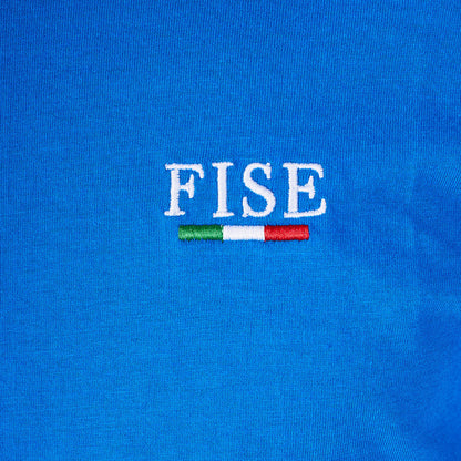 Camiseta de hombre slim fit Equestro X FISE - Azzurro Savoia
