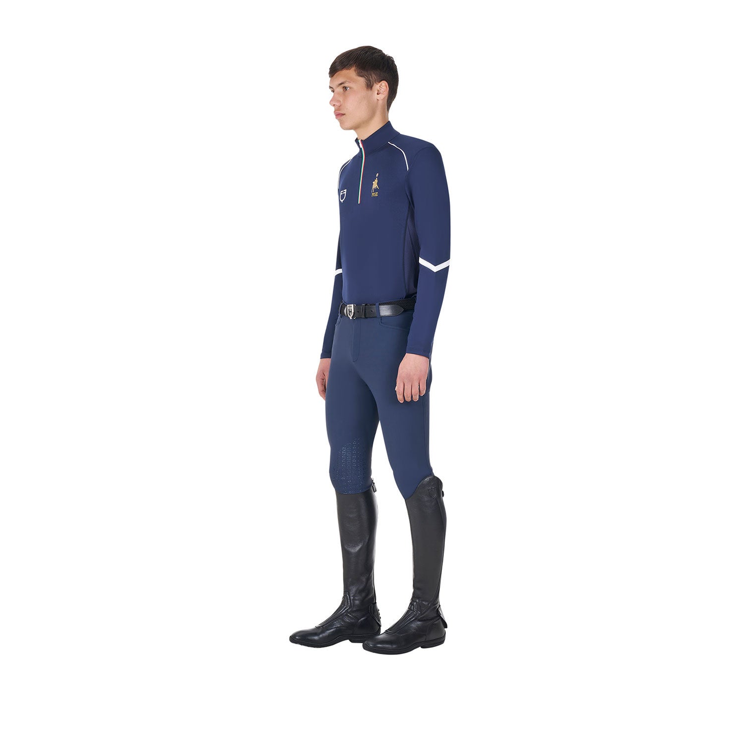 Capa base de hombre de entrenamiento Equestro X FISE - Navy Blazer