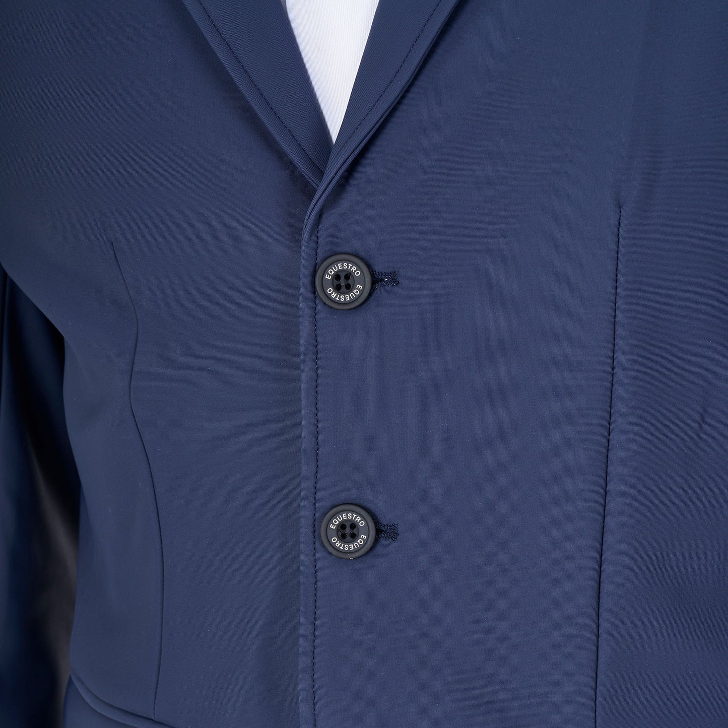 Chaqueta de hombre de concurso tres botones Equestro X FISE - Navy Blazer