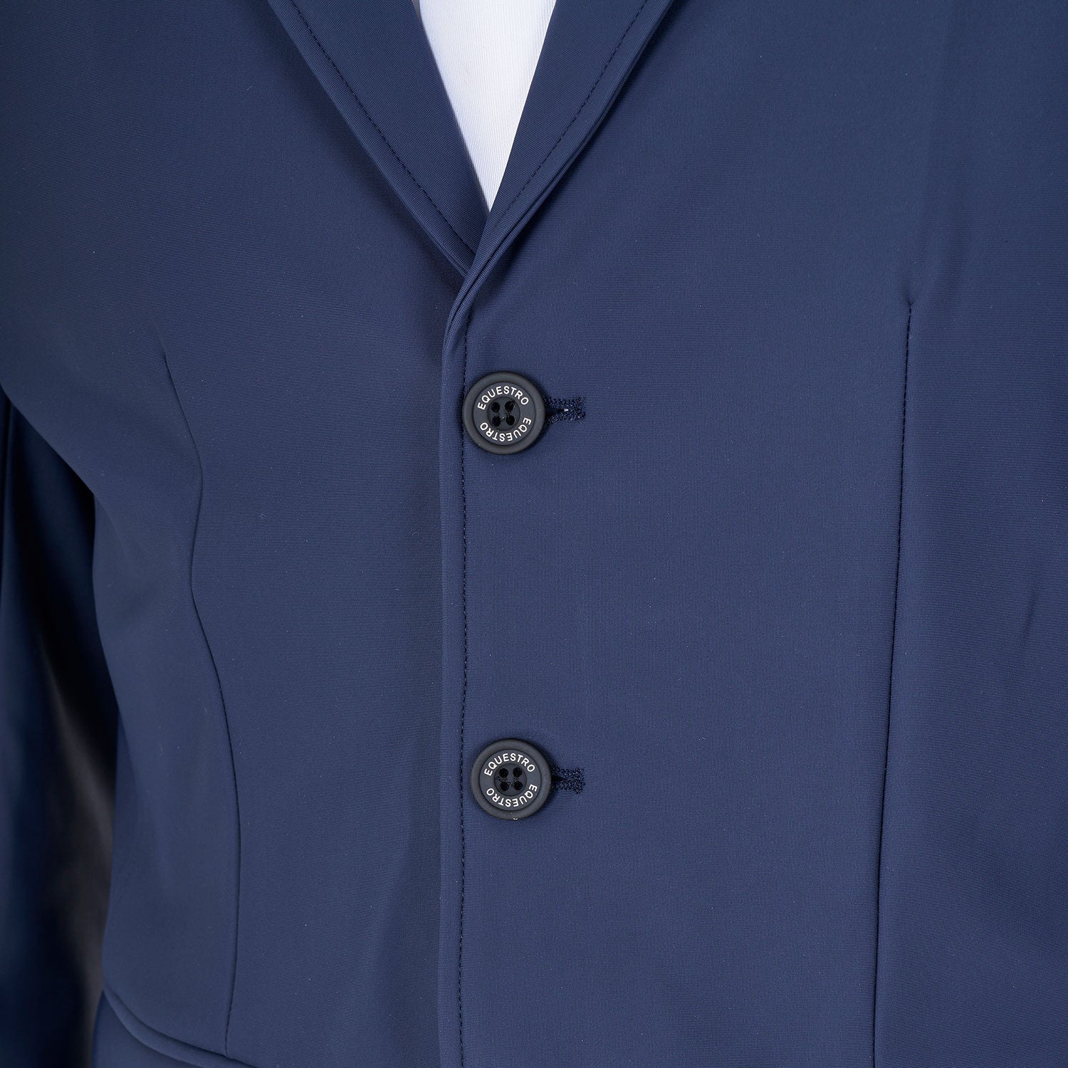 Chaqueta de hombre de concurso tres botones Equestro X FISE - Navy Blazer