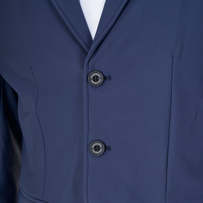 Chaqueta de hombre de concurso tres botones Equestro X FISE - Navy Blazer