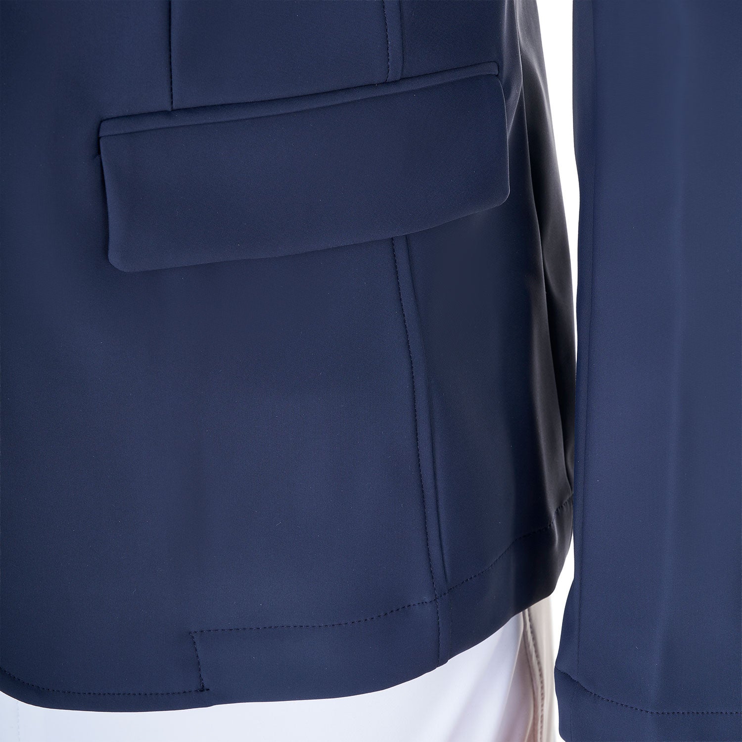 Chaqueta de hombre de concurso tres botones Equestro X FISE - Navy Blazer