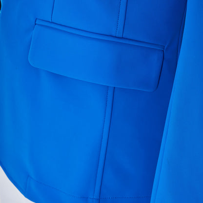 Chaqueta de hombre de concurso tres botones Equestro X FISE - Azzurro Savoia
