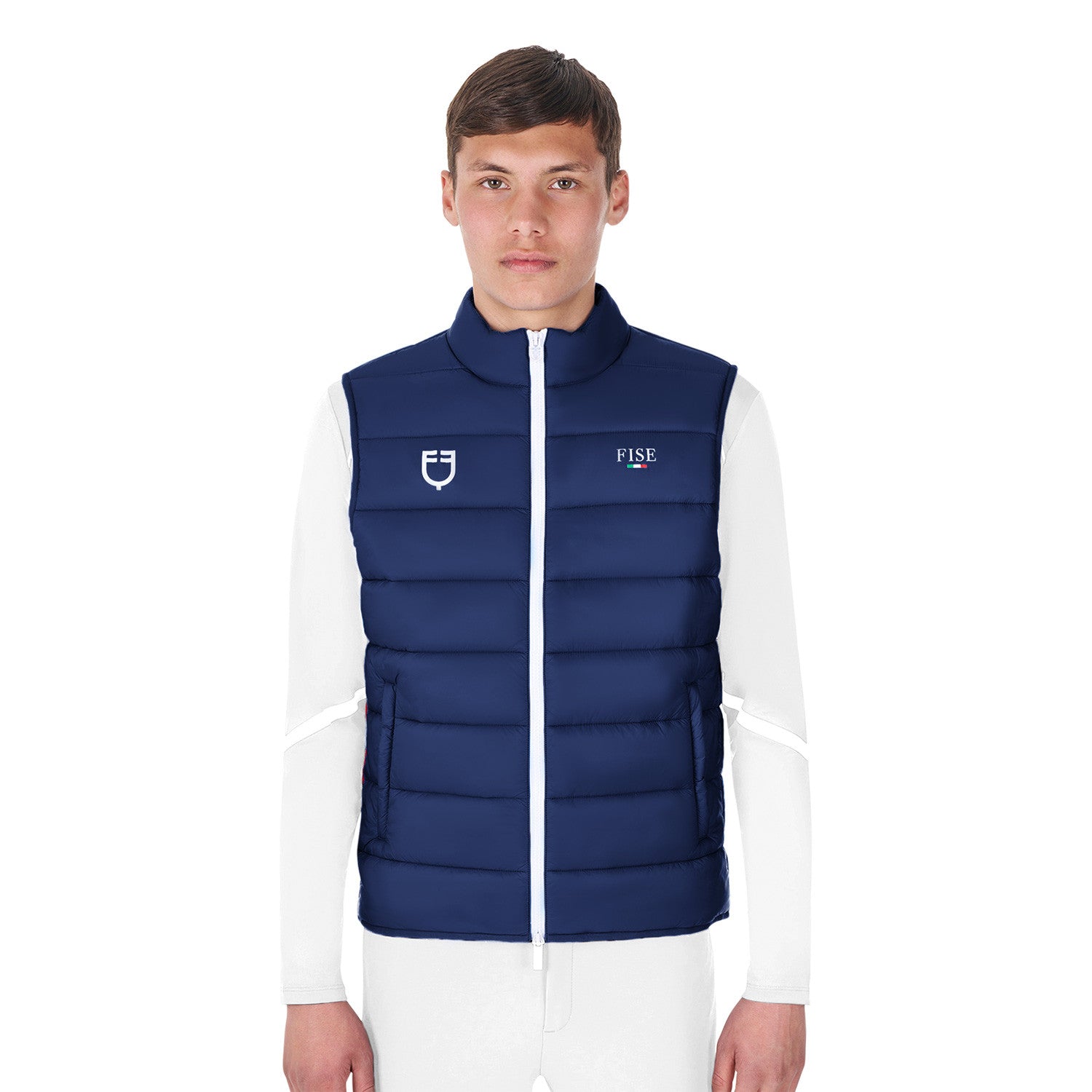 Chaleco sin mangas slim fit hombre Equestro X FISE