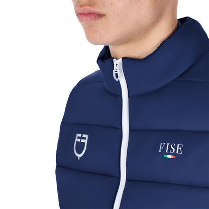 Chaleco sin mangas slim fit hombre Equestro X FISE - Navy Blazer