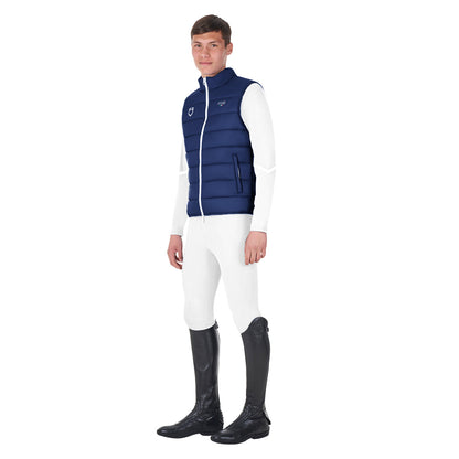 Chaleco sin mangas slim fit hombre Equestro X FISE - Navy Blazer