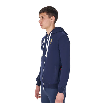 Sudadera de hombre con capucha Equestro X FISE - Navy Blazer
