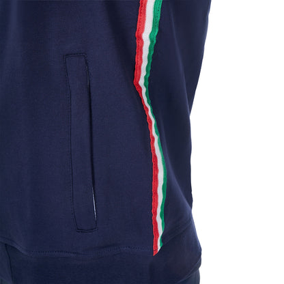 Sudadera de hombre con capucha Equestro X FISE - Navy Blazer