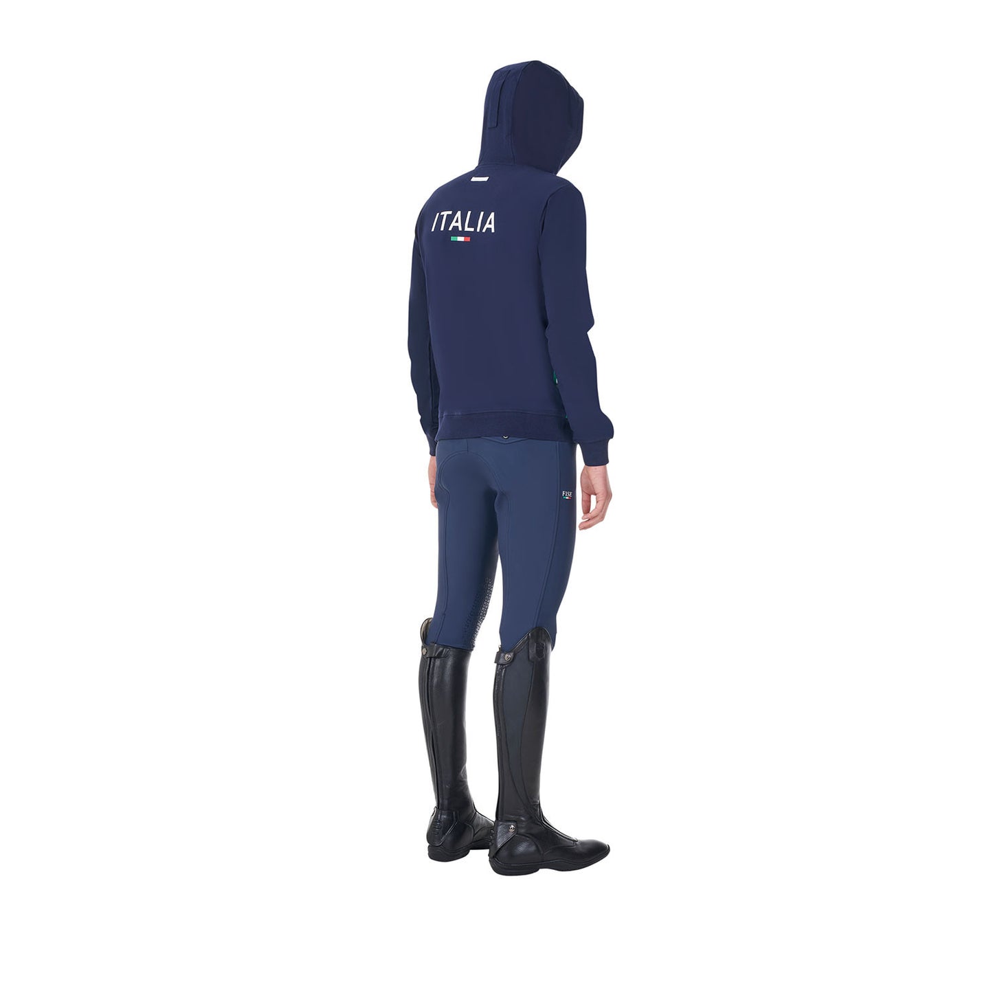 Sudadera de hombre con capucha Equestro X FISE - Navy Blazer