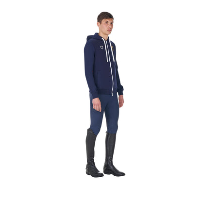 Sudadera de hombre con capucha Equestro X FISE - Navy Blazer