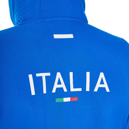Sudadera de hombre con capucha Equestro X FISE - Azzurro Savoia