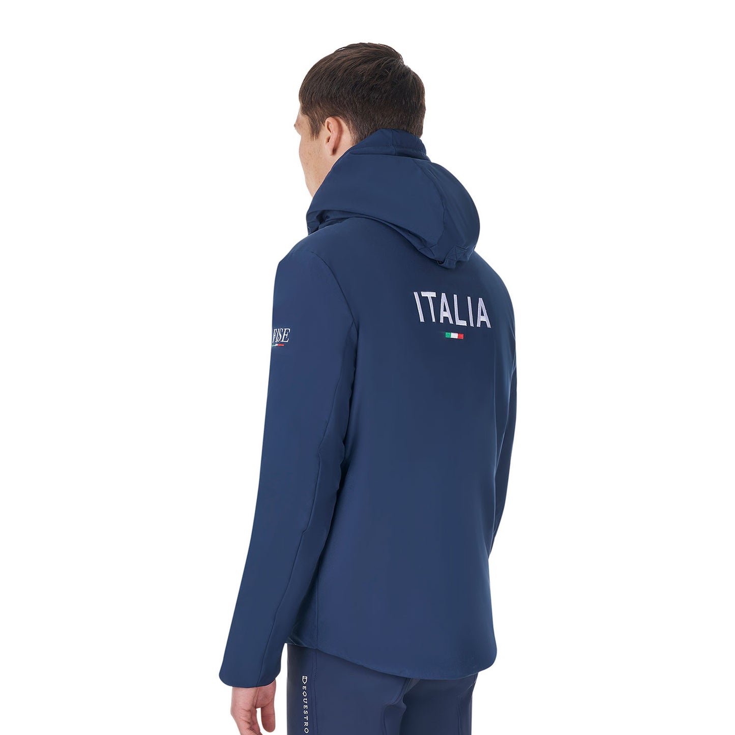 Chaqueta acolchada impermeable de hombre Equestro X FISE - Navy Blazer