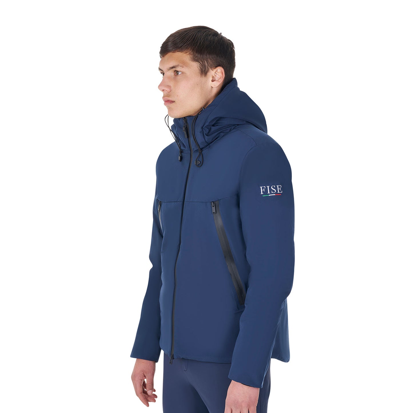 Chaqueta acolchada impermeable de hombre Equestro X FISE - Navy Blazer