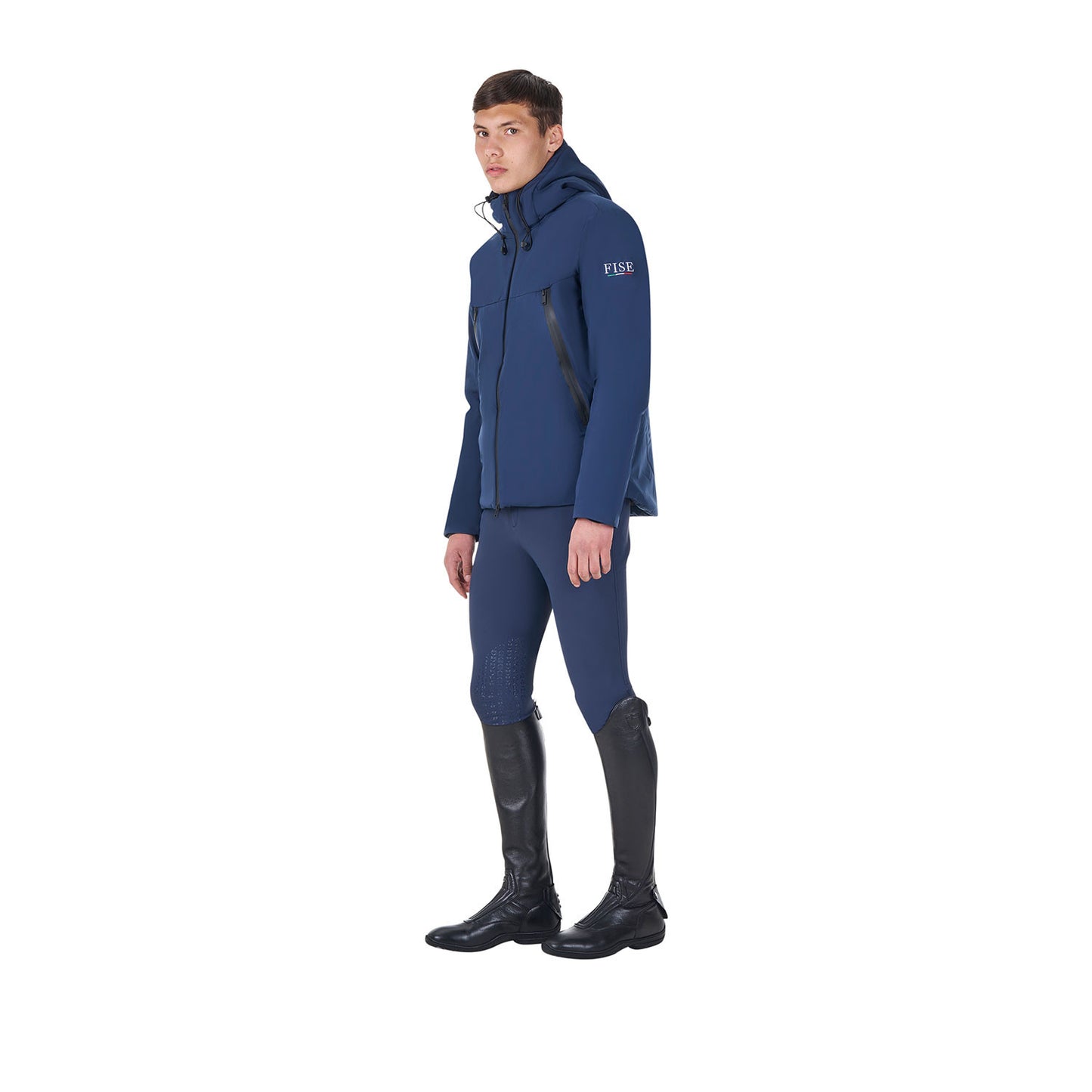 Chaqueta acolchada impermeable de hombre Equestro X FISE - Navy Blazer