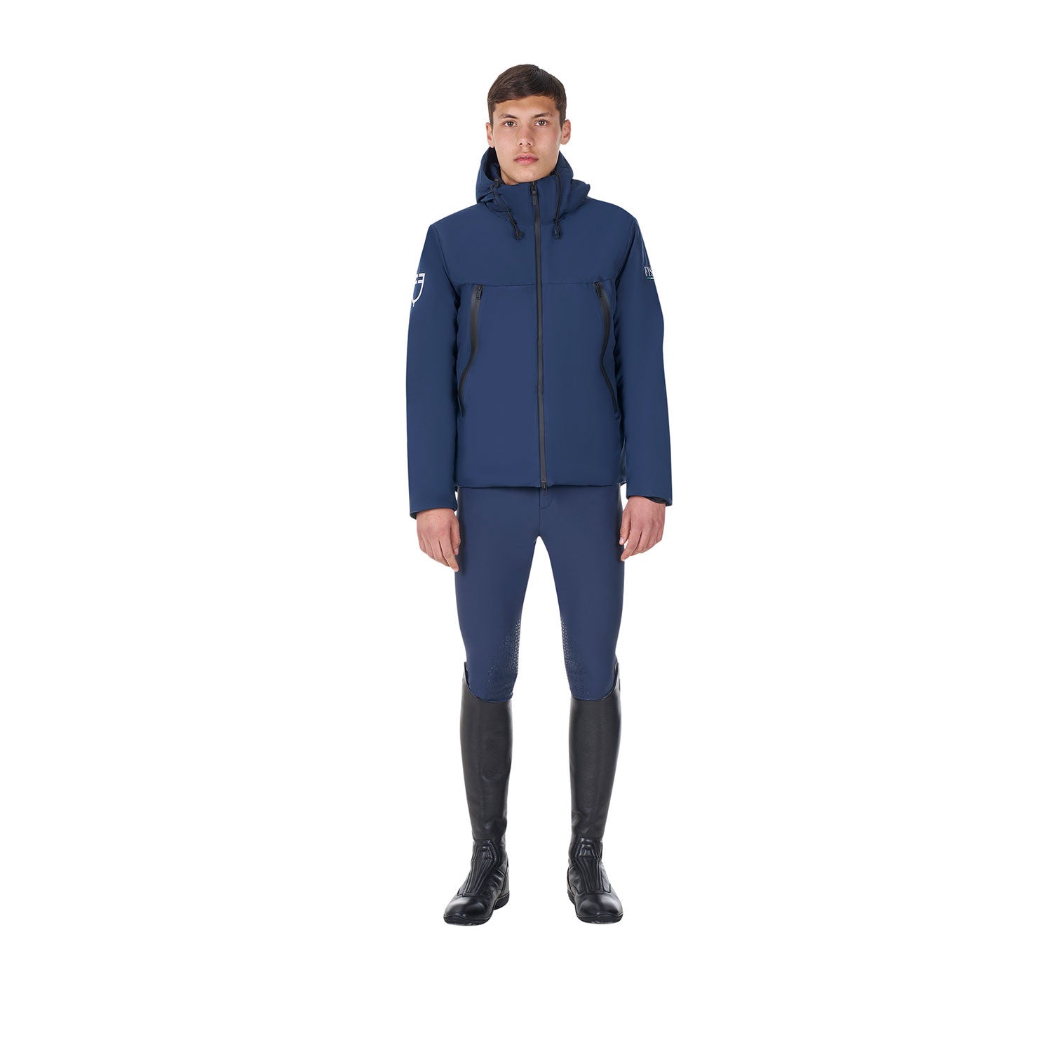 Chaqueta acolchada impermeable de hombre Equestro X FISE - Navy Blazer
