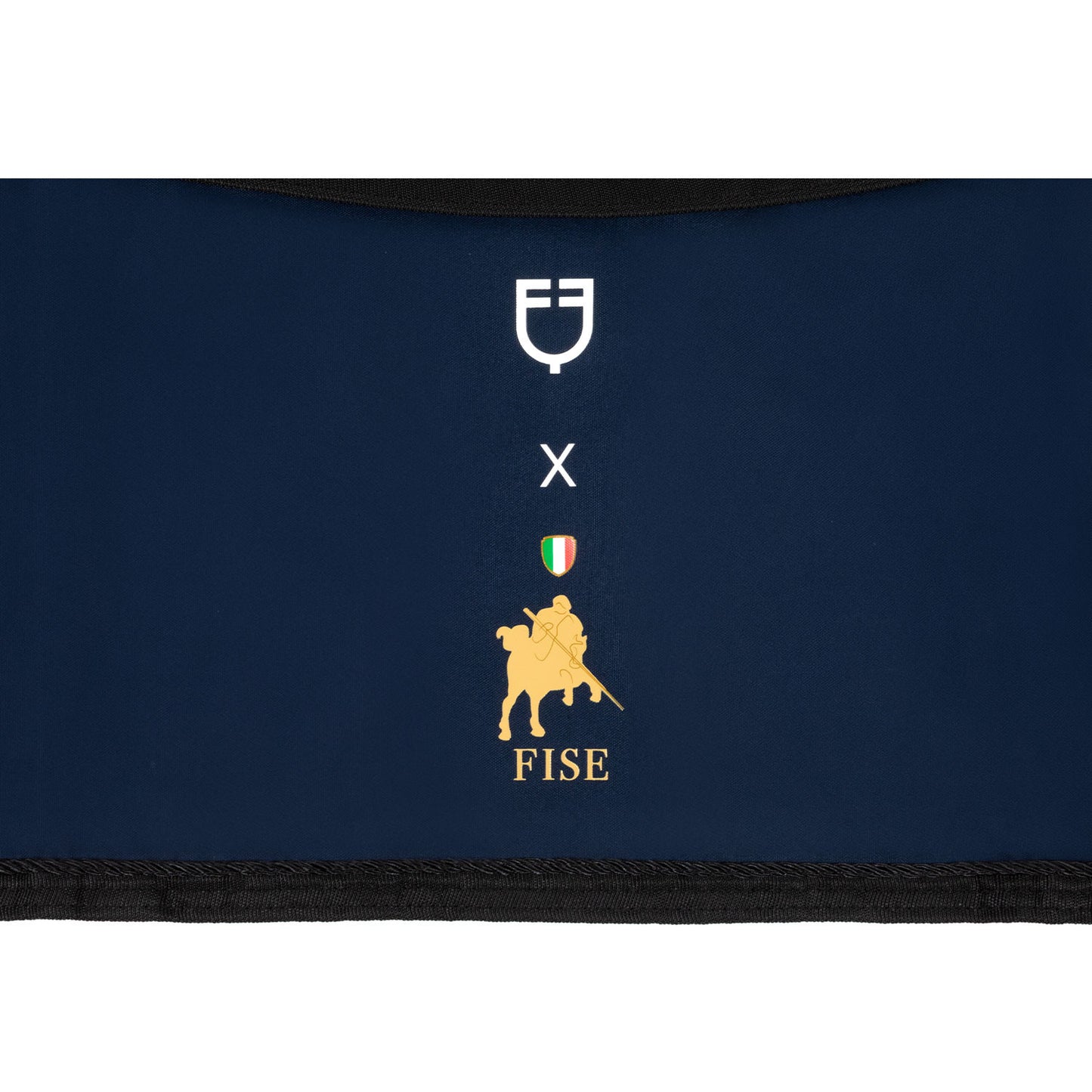 Cancellete con logotipo bordado Equestro X FISE - Navy Blazer