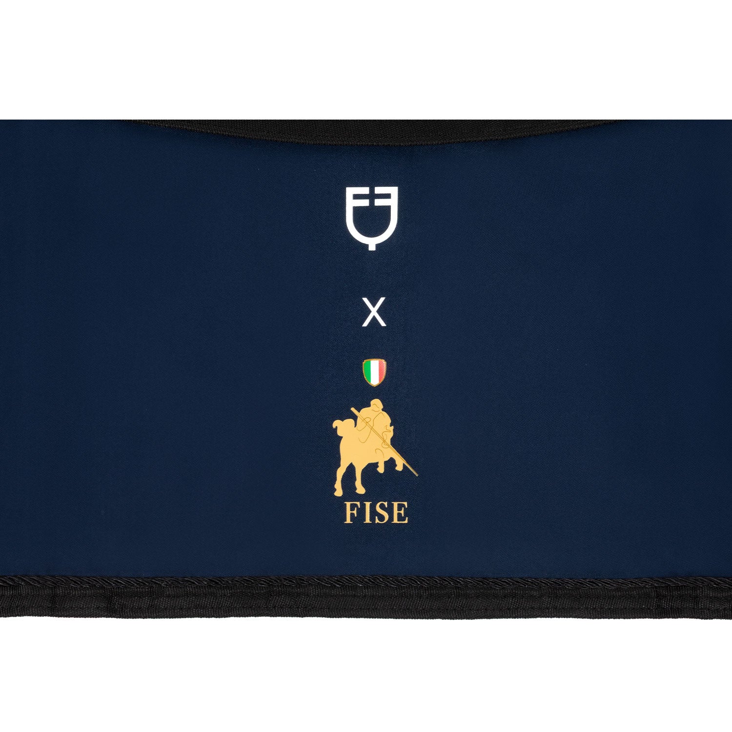 Cancellete con logotipo bordado Equestro X FISE - Navy Blazer