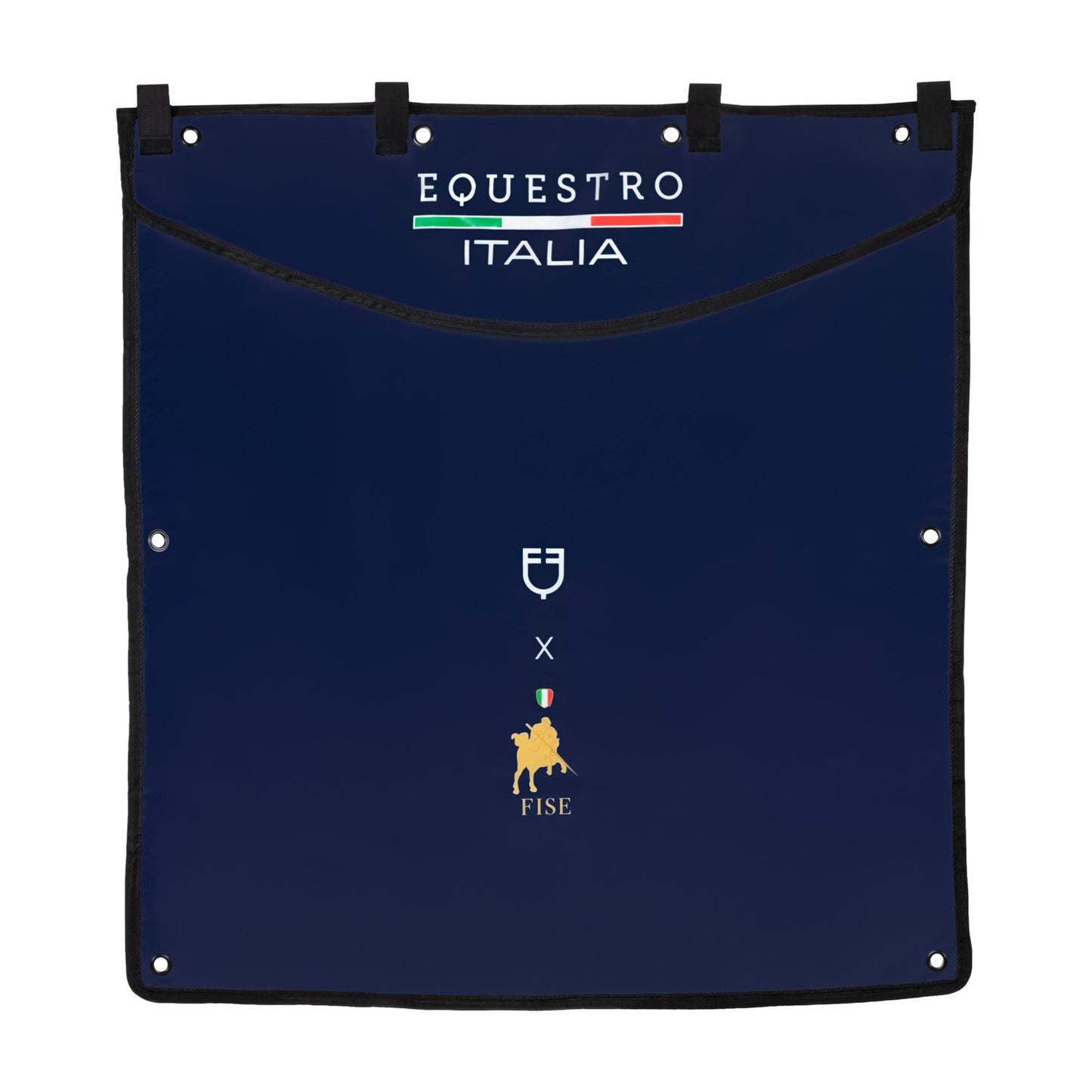 Carpa box larga logo bordado Equestro X FISE - Navy Blazer