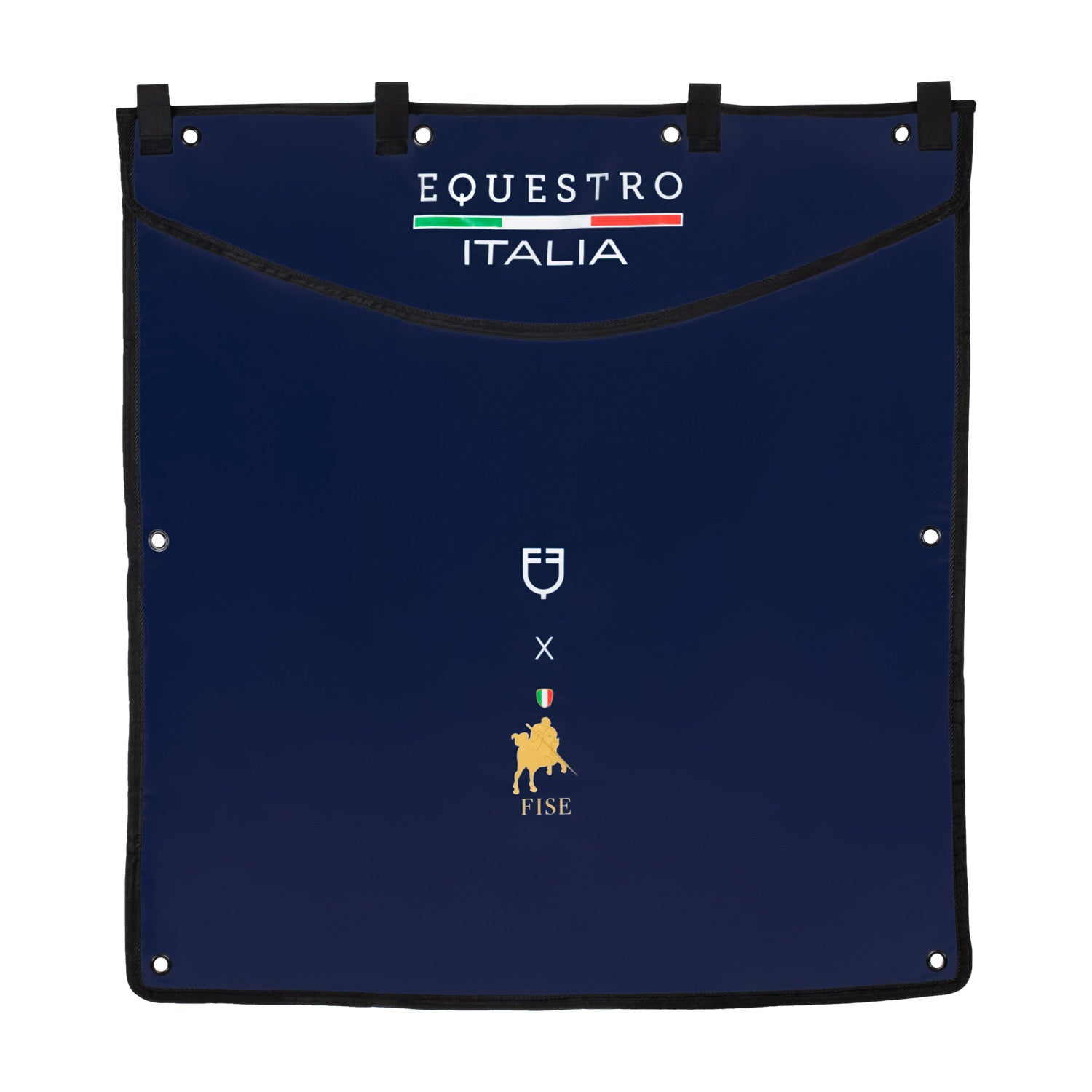 Carpa box larga logo bordado Equestro X FISE - Navy Blazer