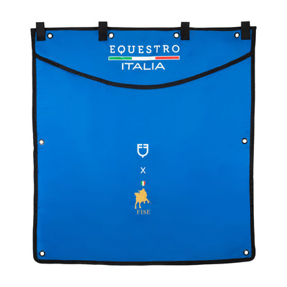 Carpa box larga logo bordado Equestro X FISE - Azzurro Savoia