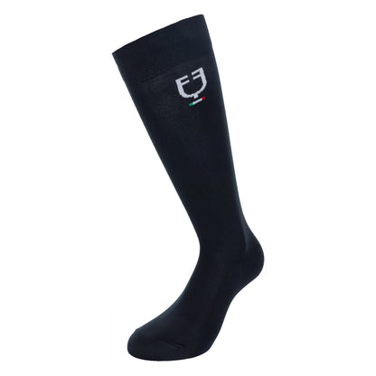 Caja 3 piezas calceta técnica Equestro X FISE - Black/Navy/Azzurro Savoia