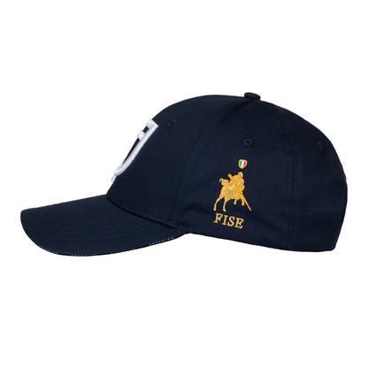 Gorra unisex de béisbol Equestro X FISE - Navy Blazer