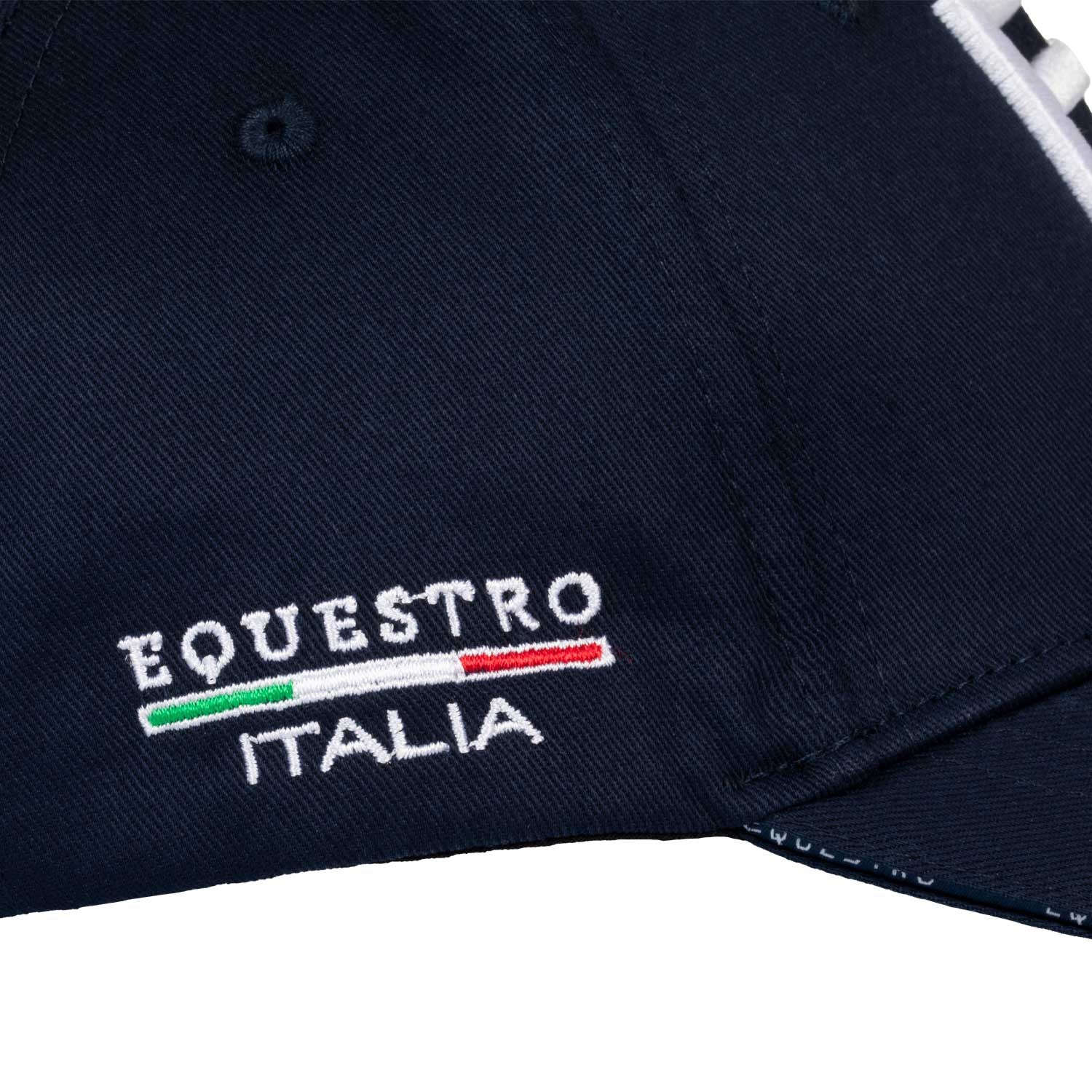 Gorra unisex de béisbol Equestro X FISE - Navy Blazer